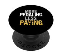 Más Pedaleando Menos Pagar Viajes en Bicicleta PopSockets PopGrip Adhesivo
