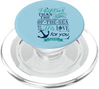 Más poderoso Que Las Olas del mar es su Amor PopSockets PopGrip para MagSafe