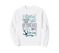 Más poderoso Que Las Olas del mar es su Amor Sudadera