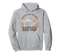 Más poderoso Que Las Olas Dioses Aman por ti Jesús Fe Sudadera con Capucha