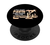 Más poderoso Que un Rey | Chess Piece Chess Board Chess PopSockets PopGrip Adhesivo
