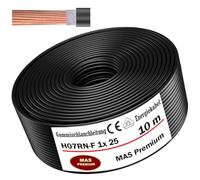MAS Premium H07RN-F - Cable de manguera de goma (5 - 500 m, cable de alimentación para obras, 1 x 1,5, 4, 6, 10, 16, 25, 35, 50 y 2 x 1, cable flexible para dispositivos pesados (H07RN-F 1 x 25 mm²,