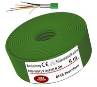 MAS Premium KNX - Cable de autobús (5-250 m, EIB-Y(St) Y 2 x 2 x 0,8 GN (5 m)