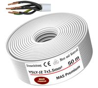 MAS Premium YSLY-JZ - Cable de control flexible para máquinas herramientas, 5-150 m, 7 x 1,5 mm², cable de control y regulación para máquinas herramientas, conector de coche eléctrico a la estación de