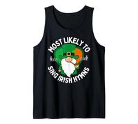 Más probabilidades de Cantar himnos irlandeses Shamrock Día de San Patricio Camiseta sin Mangas