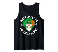 Más probabilidades de Cantar un Himno irlandés Shamrock Día de San Patricio Camiseta sin Mangas
