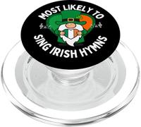 Más probabilidades de Cantar un Himno irlandés Shamrock Día de San Patricio PopSockets PopGrip para MagSafe
