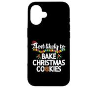 Más probabilidades de Hornear Galletas de Navidad Funny Family Matching Carcasa para iPhone 16