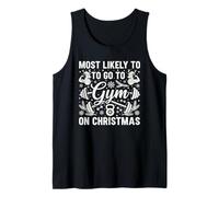 Más probabilidades de IR al Gimnasio en Navidad Culturismo Navidad Gimnasio Camiseta sin Mangas