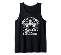 Más probabilidades de IR al Gimnasio en Navidad Culturismo Navidad Gimnasio Camiseta sin Mangas