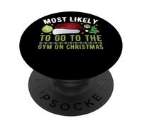 Más probabilidades de IR al Gimnasio en Navidad PopSockets PopGrip Adhesivo