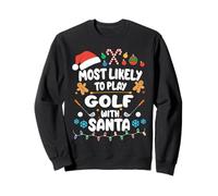 Más probabilidades de Jugar al Golf con Santa Christmas Player Coach Sudadera