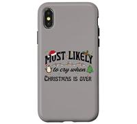 Más probabilidades de Llorar Cuando la Navidad ha Terminado Diseño navideño Carcasa para iPhone X/XS
