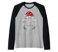 Más probabilidades de tirarse un Pedo en el Regazo de Papá Noel a Juego de Navidad Familiar Camiseta Manga Raglan