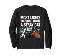 Más probabilidades de traer a casa un Gato Callejero Navidad Manga Larga
