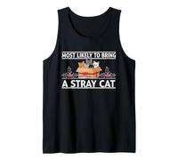 Más probabilidades de traer un Gato Callejero Gatos de Navidad Camiseta sin Mangas
