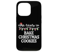 Más Probable Hornear Galletas de Navidad Navidad Familia Match Mujeres Carcasa para iPhone 13 Pro