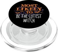 Más probable que Halloween sea la bruja más linda a juego PopSockets PopGrip para MagSafe