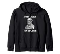 Más Probable Que separe la Guerra Civil Historia Humor Retrato Arte Sudadera con Capucha