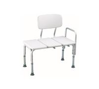 MAS QUE AYUDAS - Asiento de Transferencia para Bañera con Respaldo y Asa, Ajustable 81-91 cm, Antideslizante, Silla de Baño para Adultos y Personas con Movilidad Reducida