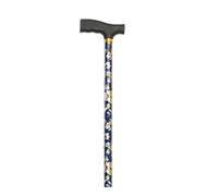 MAS QUE AYUDAS - Bastón para Mayores y Adultos Basic, Extensible y Portátil, Altura Ajustable 76-91 cm, Puño Resistente a Golpes, Bastón para Caminar y Pasear, 400 g, Azul
