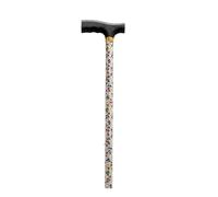 MAS QUE AYUDAS - Bastón para Mayores y Adultos Basic, Extensible y Portátil, Altura Ajustable 78-101 cm, Puño Resistente a Golpes, Bastón para Caminar y Pasear, 400 g, Flor Pequeña
