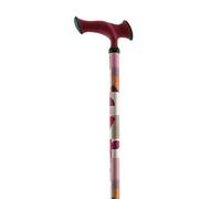MAS QUE AYUDAS - Bastón para Mayores y Adultos Ergo, Aluminio, Extensible y Portátil, Altura Ajustable 76-99 cm, Puño Ergonómico, Bastón para Caminar y Pasear, 300 g, Granate