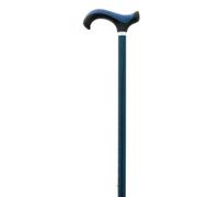 MAS QUE AYUDAS - Bastón para Mayores y Adultos Slim, Aluminio, Extensible y Portátil, Altura Ajustable 76-99 cm, Puño Antideslizante, Bastón para Caminar y Pasear, 300 g, Azul