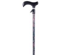 MAS QUE AYUDAS - Bastón para Mayores y Adultos Stand Up, Aluminio, Extensible y Antideslizante, Altura Ajustable 63-101 cm, Puño de Madera, Bastón para Caminar y Pasear, 350 g, Aguamarina