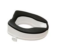 MAS QUE AYUDAS - Elevador WC Adulto 10 cm, sin Tapa, Tacto Suave y Antideslizante, Alzador para Inodoros Ovalados, Fácil Instalación, Ideal para Personas con Movilidad Reducida