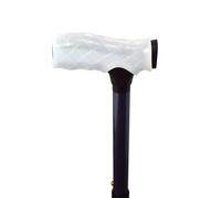MAS QUE AYUDAS - Funda de Gel para Empuñadura de Bastón, Antideslizante, Material Elástico, Lavable y Reutilizable, Mayor Confort y Agarre, Patrón de Diamante, Talla Única