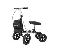 MAS QUE AYUDAS - Patinete de Rodilla Todoterreno con Ruedas XL, Cesta Extraíble, Frenos Dobles y Manillar Ajustable, Recuperación de Lesiones en Tobillo y Pie, Peso Máximo 136 Kg