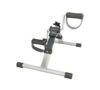 MAS QUE AYUDAS - Pedalier de Ejercicio Digital para Piernas y Brazos, Rehabilitación y Fitness en Casa, Pantalla LCD, Resistencia Ajustable, Mini Bicicleta Estática, Gris