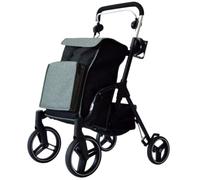 MAS QUE AYUDAS - Urban Rollator de aluminio Basket XL, para Ancianos Rollator, Ajustable de 99 a 105 cm, 4 Ruedas, perfecto para hacer la compra, producto sanitario, con sistema de frenado.