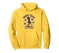 Más Que una Madre de fútbol: Supermom multitarea Sudadera con Capucha, Unisex para Adultos, Limón, M