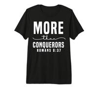 Más Que Vencedores Romanos 8:37 Diseño Motivacional Camiseta Premium