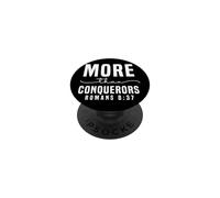 Más Que Vencedores Romanos 8:37 Diseño Motivacional PopSockets PopGrip Adhesivo