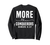Más Que Vencedores Romanos 8:37 Diseño Motivacional Sudadera