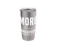 Más que Vencedores Romanos 8:37 Diseño Motivacional Vaso térmico de acero inoxidable de doble pared