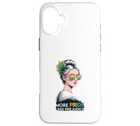 Más ropa Pride Less Prejudice LGBTQ Rainbow Jane Carcasa para iPhone 16 Plus