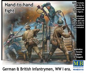 (MAS35116) - Masterbox 1:35 - Hand to Hand Fight German & British WWI