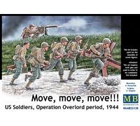 (MAS35130) - Masterbox 1:35 - US Soldiers Operation Overlord Move Move