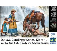 (MAS35203) - Masterbox 1:35 - Gunslinger 1 Marshal Tom,Tucker & Molly