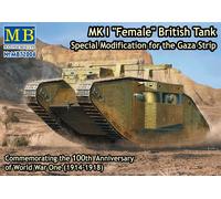 Maqueta Tanque Mk I Hembra British Tank, Special Modificación Para The Con Strip
