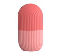 Masabraje de rodillos de cubo de hielo de la cara de hielo Herramientas de cuidado de la piel reutilizables para los ojos de la cara iluminando y apriete la piel de color rosa.
