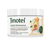Timotei mascarilla reparadora para cabello dañado con aceite de aguacate y extracto de flor de Jazmín; con desenredantes de origen vegetal, 98% ingredientes de origen natural y sin siliconas, 300ml