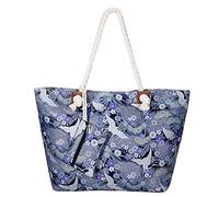 MASADA Bolso de playa grande impermeable con cremallera Art Deco