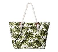 MASADA Bolso de playa grande impermeable con cremallera Palmeras