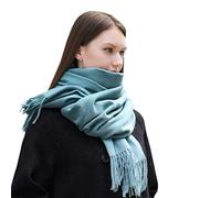 MASADA Bufanda de invierno para mujer cálida y suave XXL 200 x 70 cm - Océano azul
