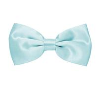 MASADA Pajarita brillante azul claro de ajuste continuo elaborada a mano con cierre de gancho 12 x 6 cm